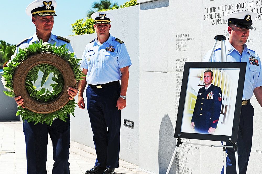 Wall of Honor ceremony for BMCS Terrell Horne at Eastern Florida State College