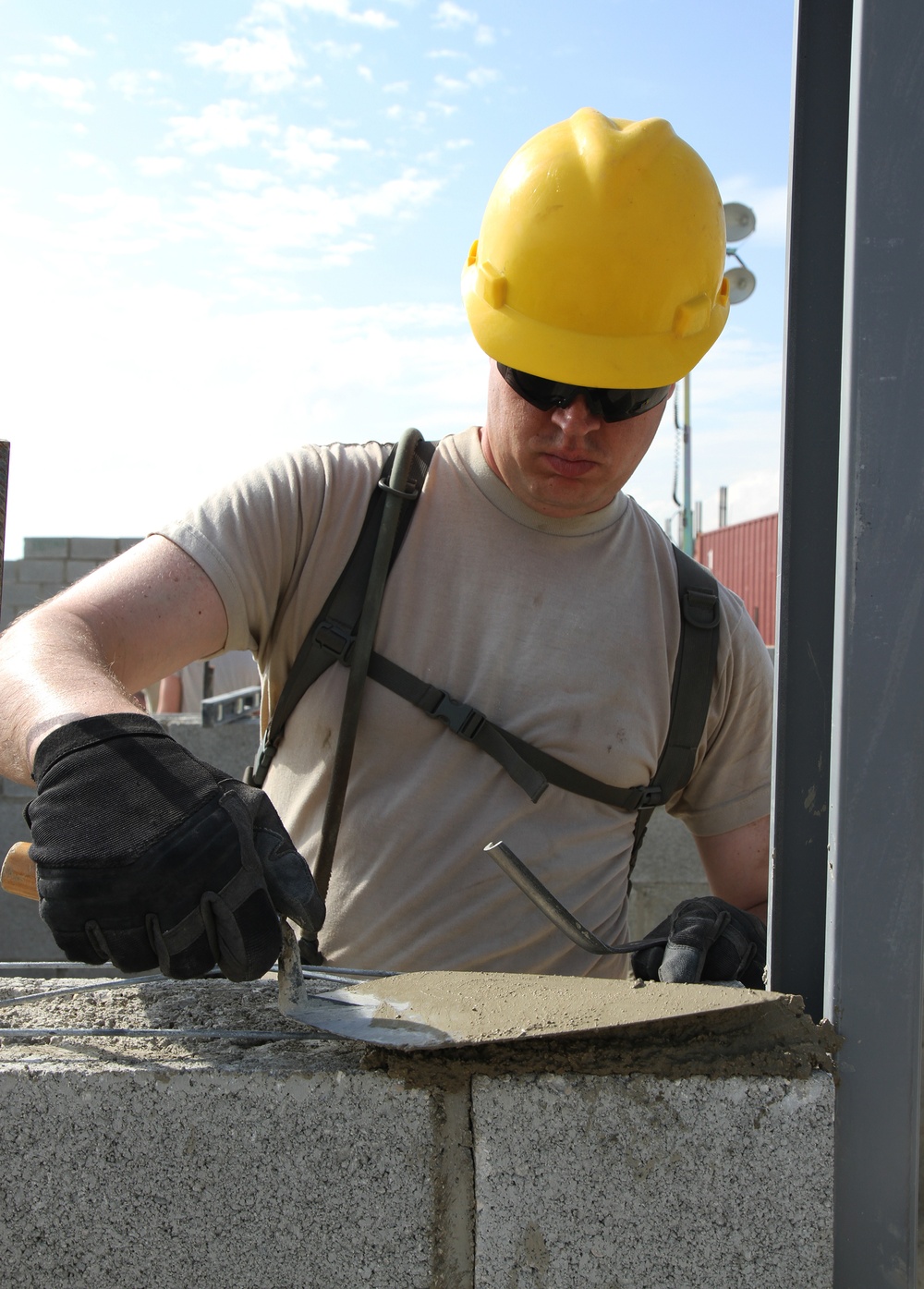 Engineers build morale while building facilities