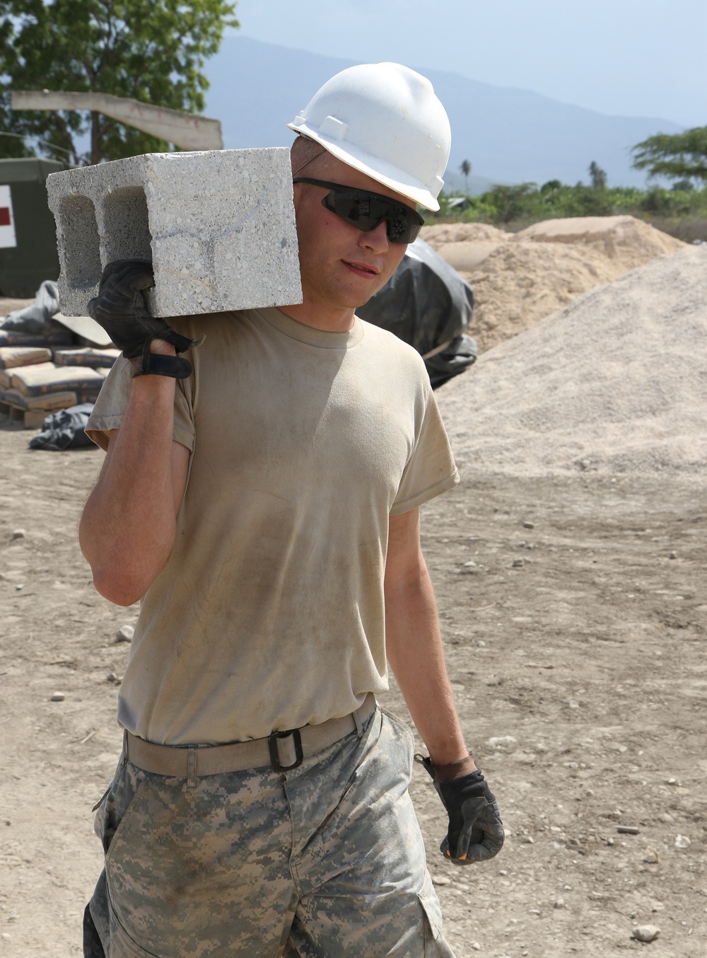 Engineers build morale while building facilities