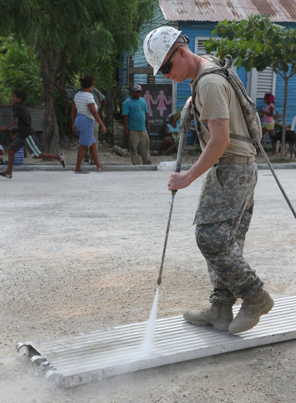 Engineers build morale while building facilities