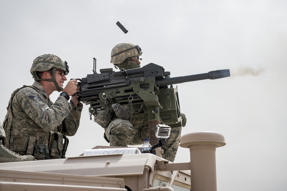 386th Security Forces Squadron conducts Mark 19 proficiency training