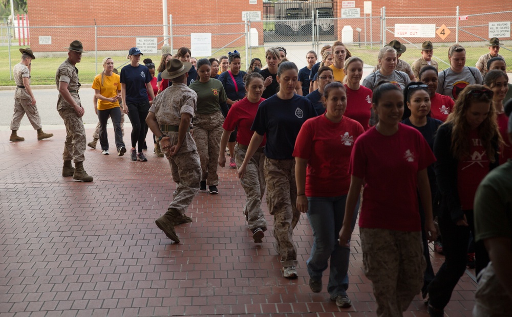 Spouses experience glimpse of military life on Parris Island