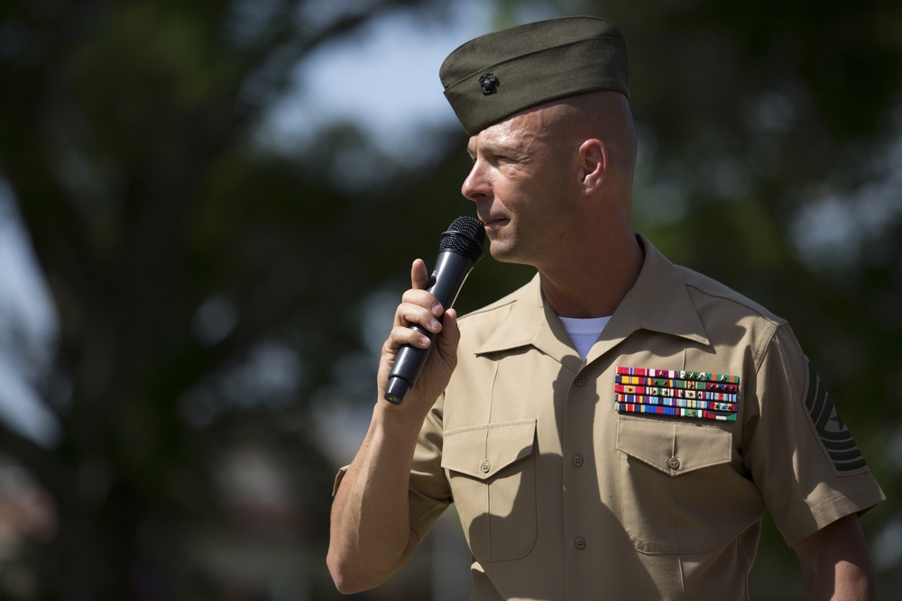 Sgt.Maj. Parisi Relief and Appointment Ceremony