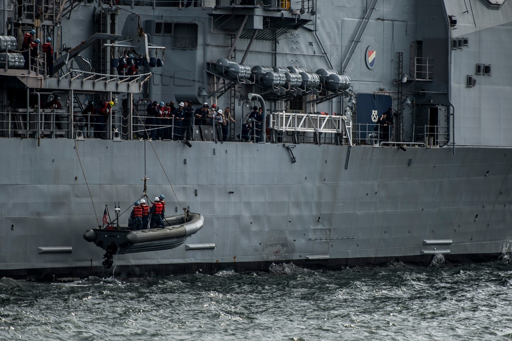 USS Columbus operations