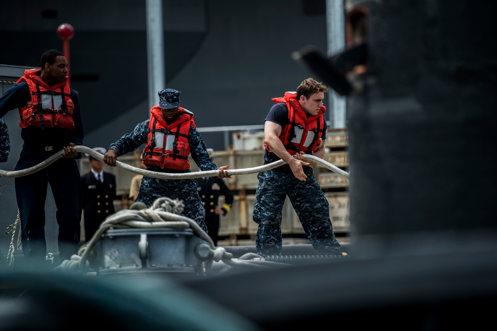 USS Columbus operations