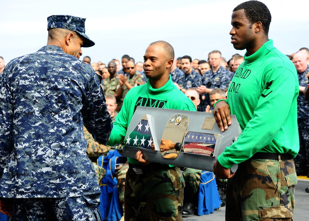 USS Bataan change of command