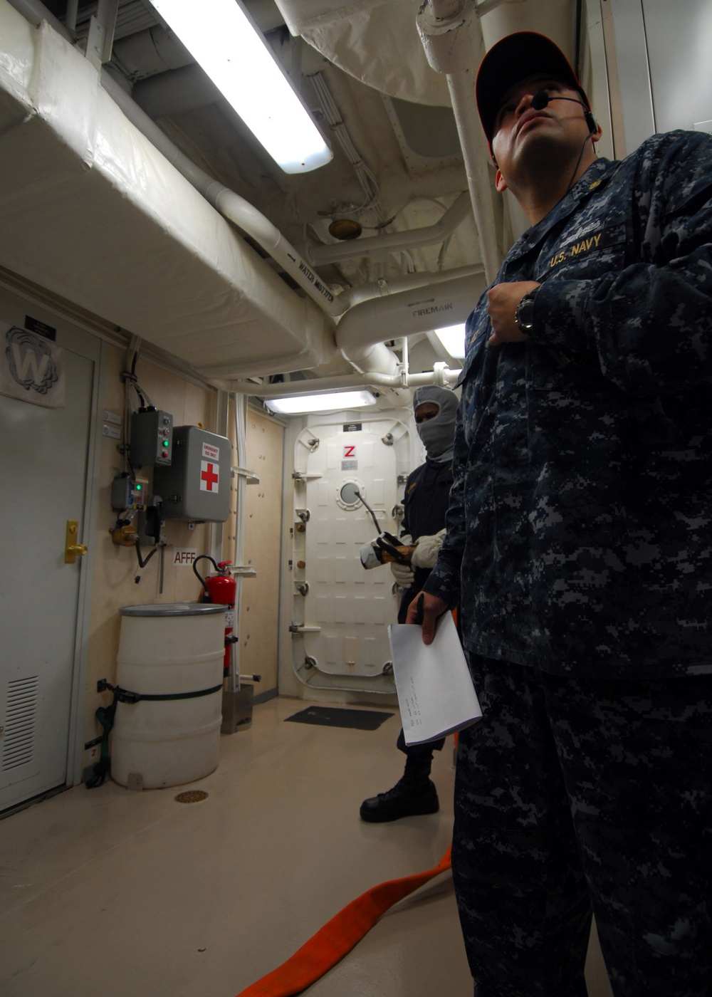 USS Freedom damage control training exercise