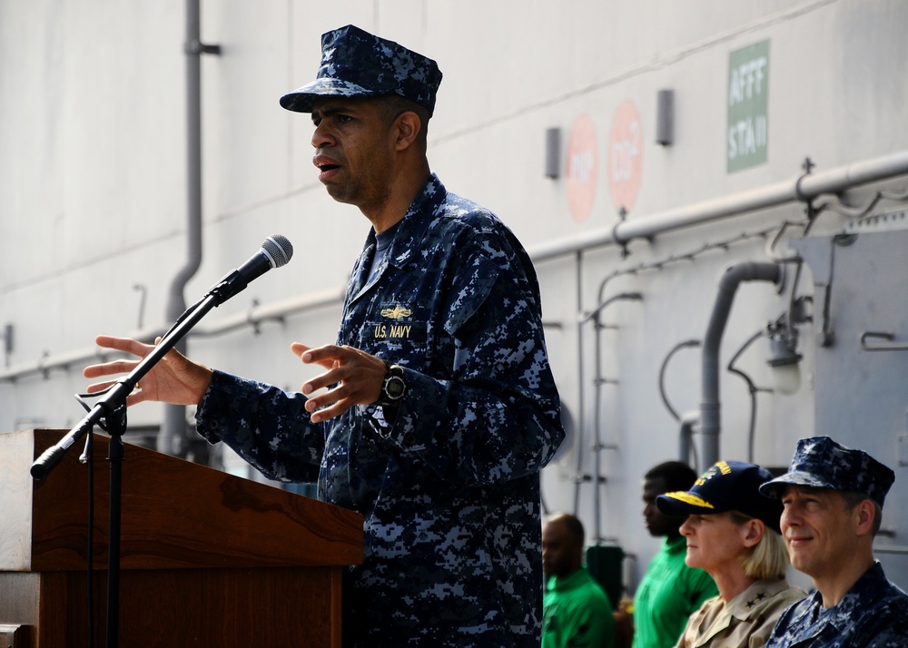 USS Bataan change of command