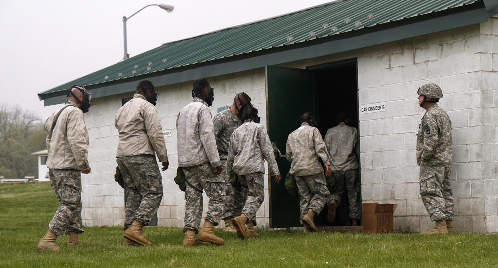 Entering the gas chamber