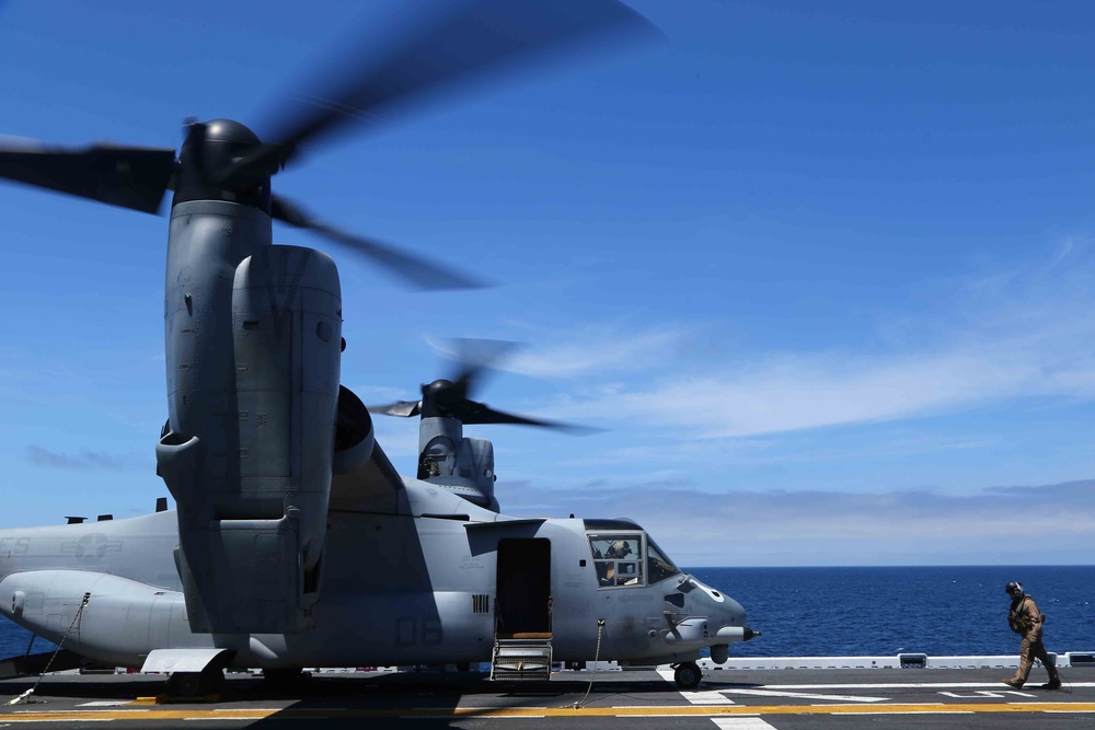 USS Makin Island flight deck operations