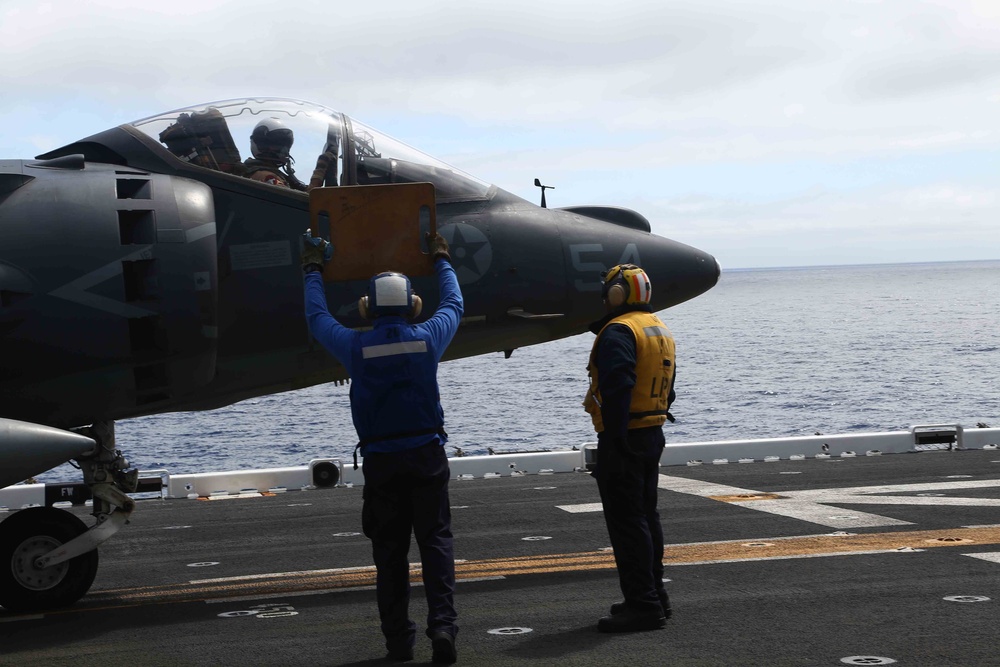 USS Makin Island flight deck operations