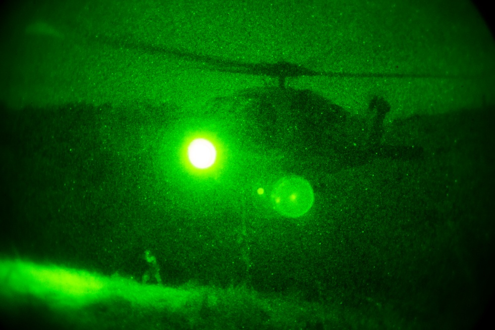 Snipers, Fast Rope, Close Air Support, Mini Guns and NVGs