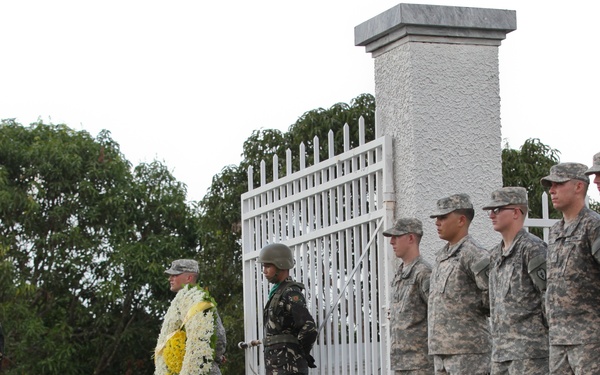 Wreath Laying Ceremony at the Pangatian War Memorial