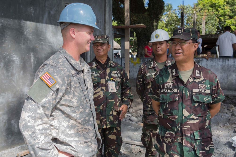 Key leaders of Exercise Balikatan tour engineering civic action program sites