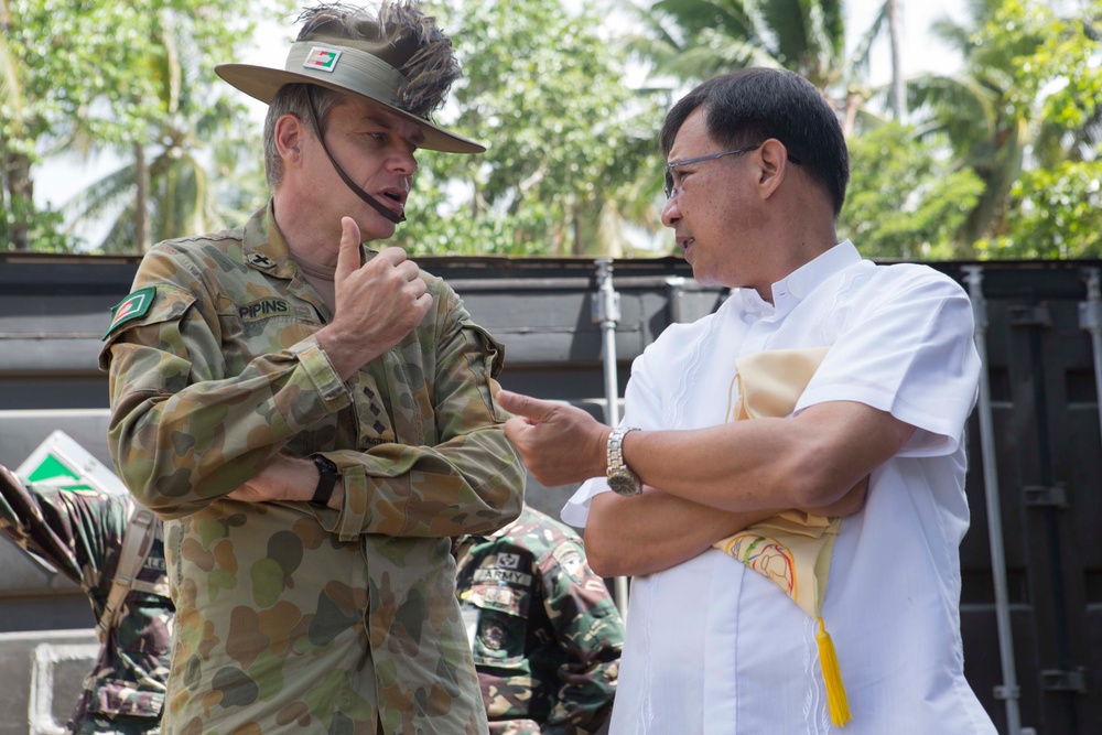 Key leaders of Exercise Balikatan tour engineering civic action program sites