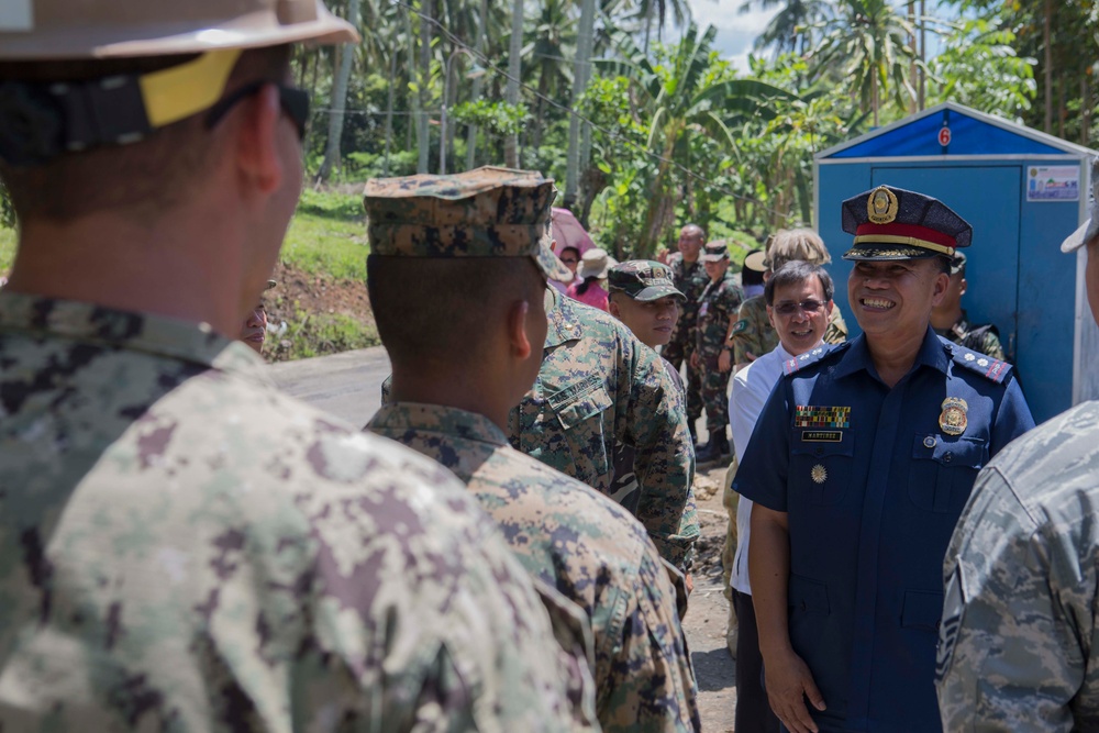 Key leaders of Exercise Balikatan tour engineering civic action program sites