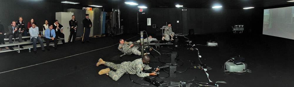 Congressional group views squad marksmanship tactics at Chicago-land EST 2000 facility