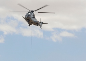 US Army, along with French and Swedish conduct alternate insertion extraction during Exercise Angel Thunder
