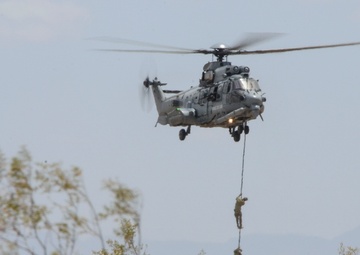 US Army, along with French and Swedish conduct Alternate Insertion Extraction during Exercise ANGEL THUNDER