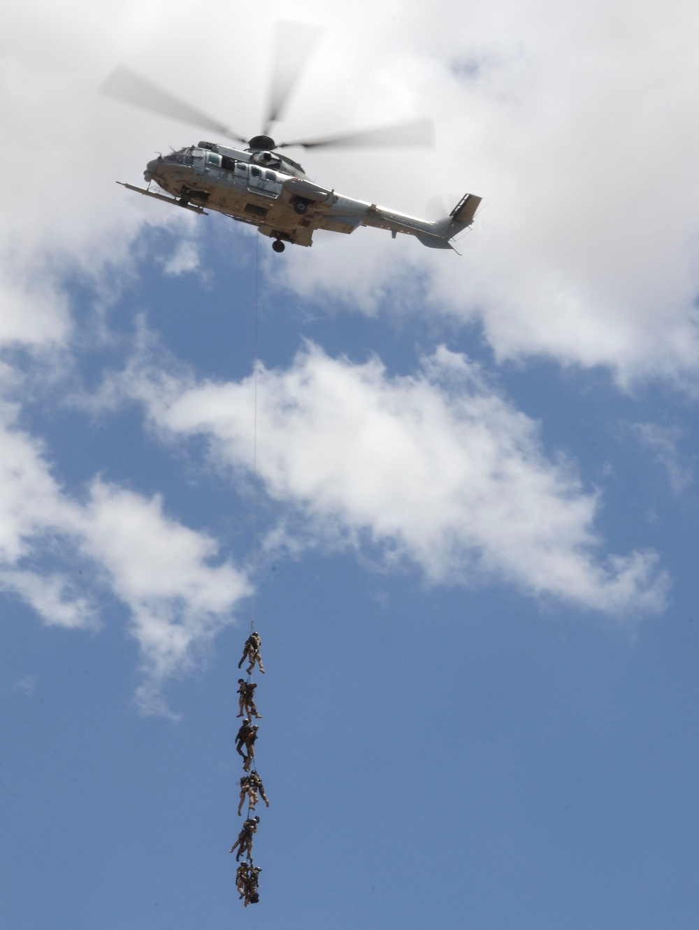 US Army, along with French and Swedish conduct Alternate Insertion Extraction during Exercise ANGEL THUNDER