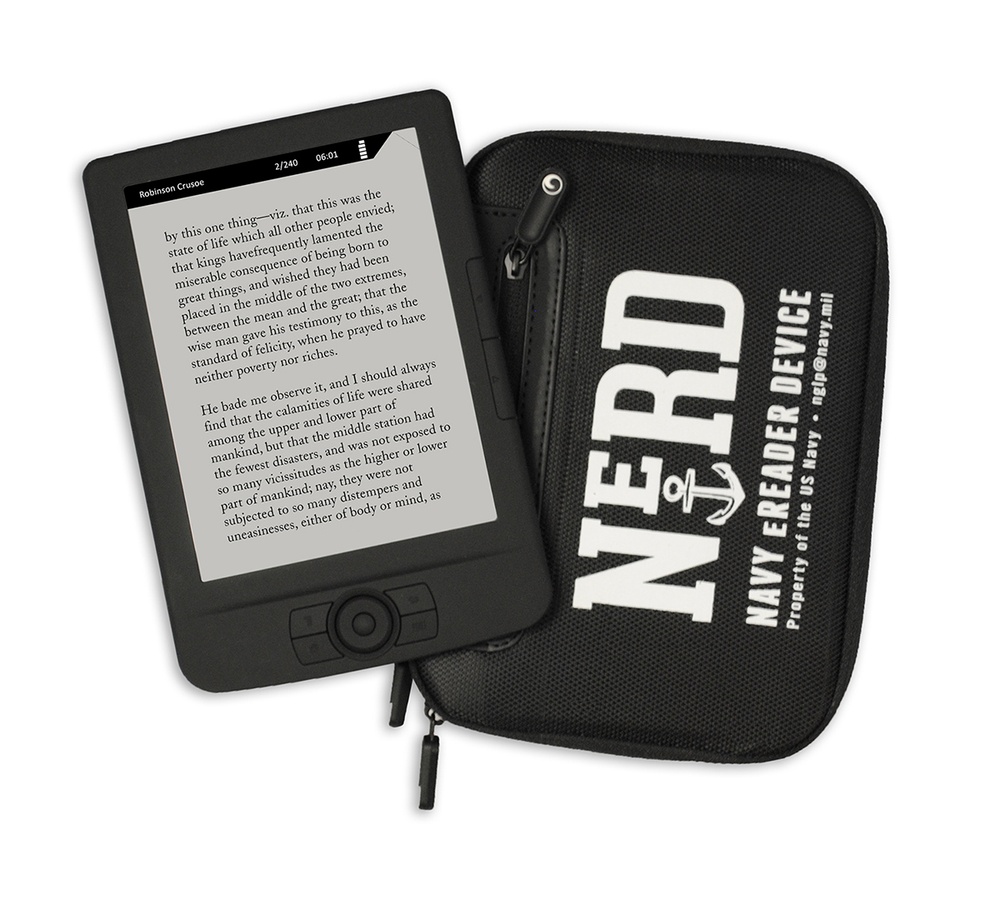 Navy e-Reader device