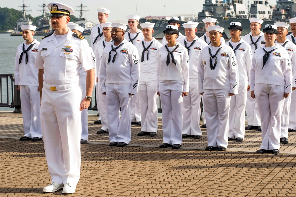 navy dress white uniform