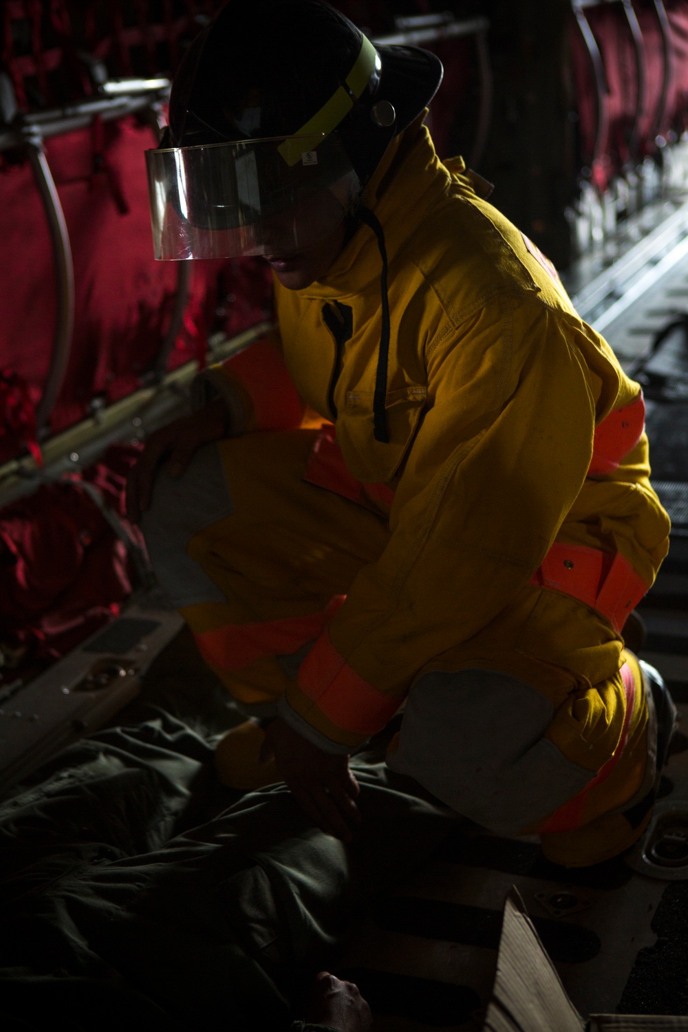 C-130 Fire And Rescue Drills