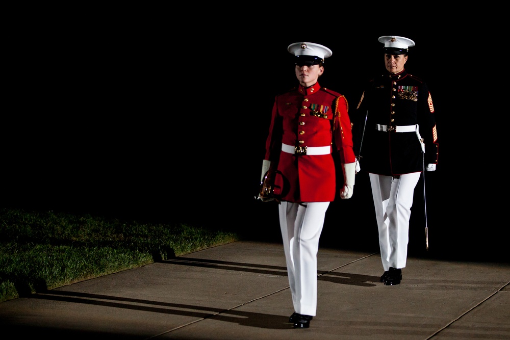 Evening Parade at Marine Barracks Washington