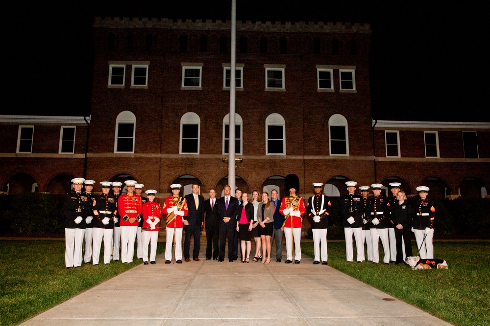 Evening Parade at Marine Barracks Washington