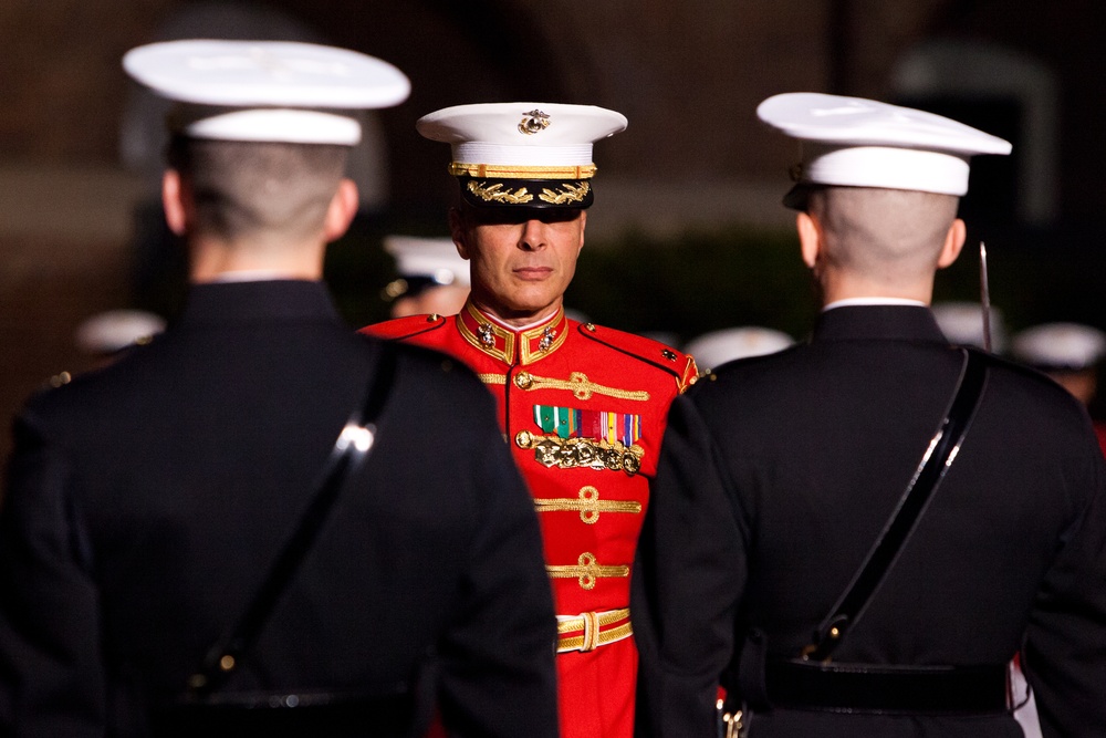 Evening Parade at Marine Barracks Washington