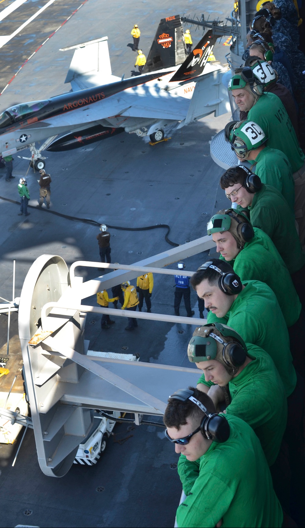 Flight operations aboard USS Nimitz