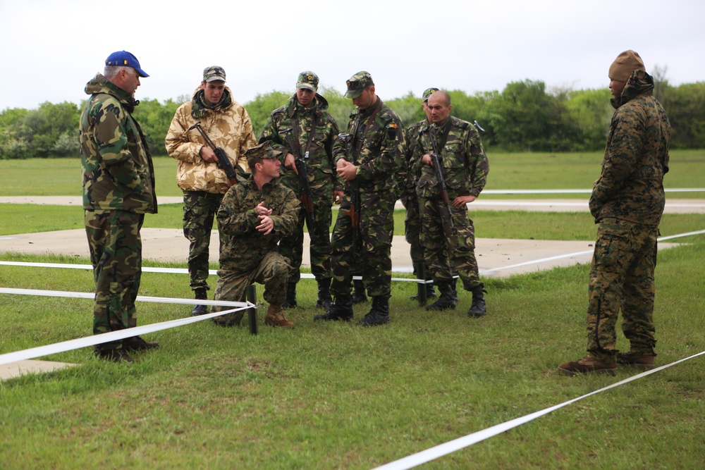Black Sea Rotational Force Marines Instruct Armenian Soldiers on Room Clearing Tactics during Platinum Eagle
