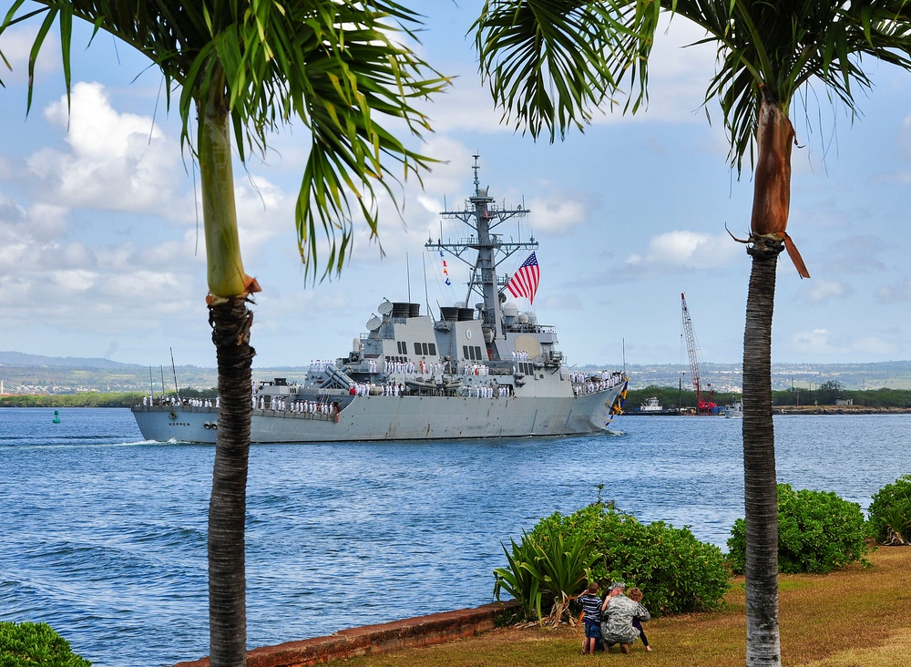 USS Hopper operations