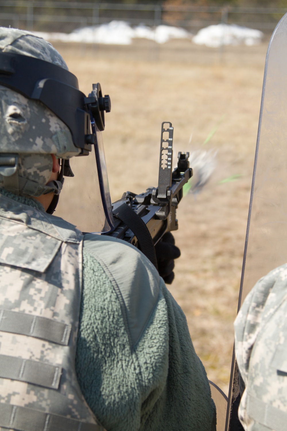 493rd Conducts Crowd Control Exercise during WAREX 86-14-02 at Fort McCoy, Wis.