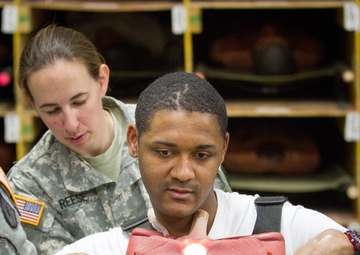 Cut Suit preparations at Fort McCoy, Wis.