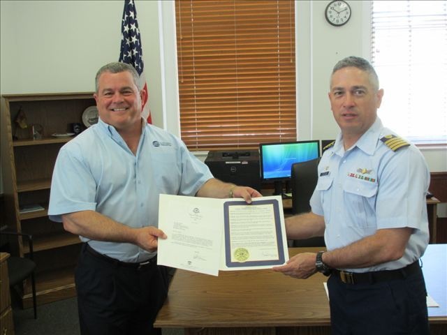 Coast Guard accepts, places on display historical documents
