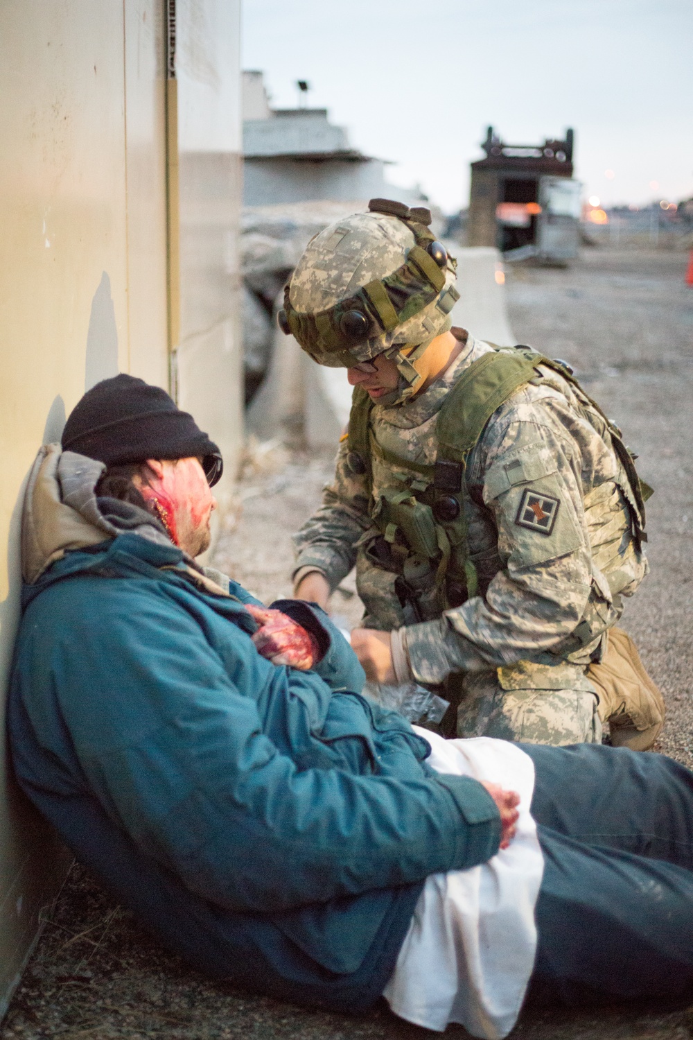 344th Engineer Company mass casualty exercise