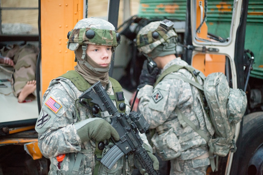 344th Engineer Company mass casualty exercise
