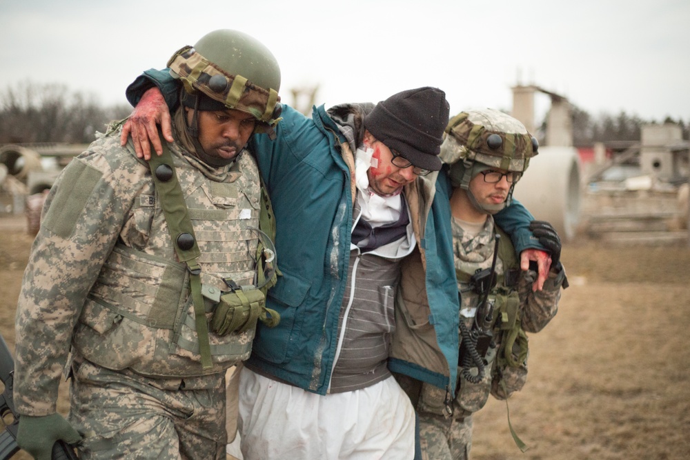 344th Engineer Company mass casualty exercise