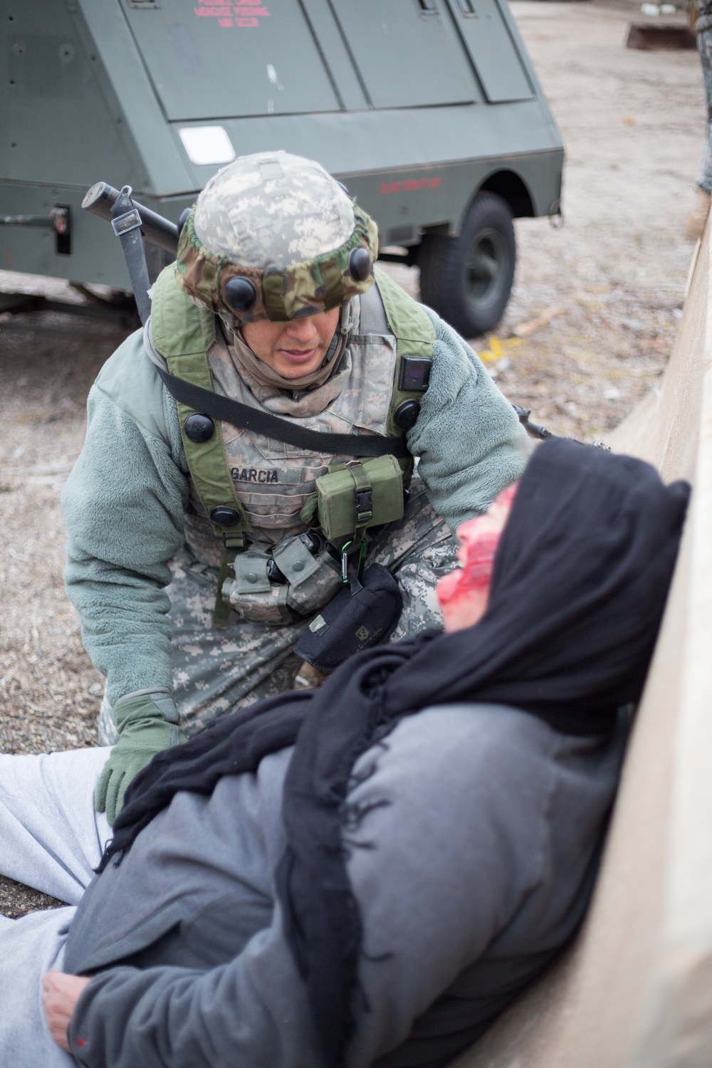 344th Engineer Company mass casualty exercise