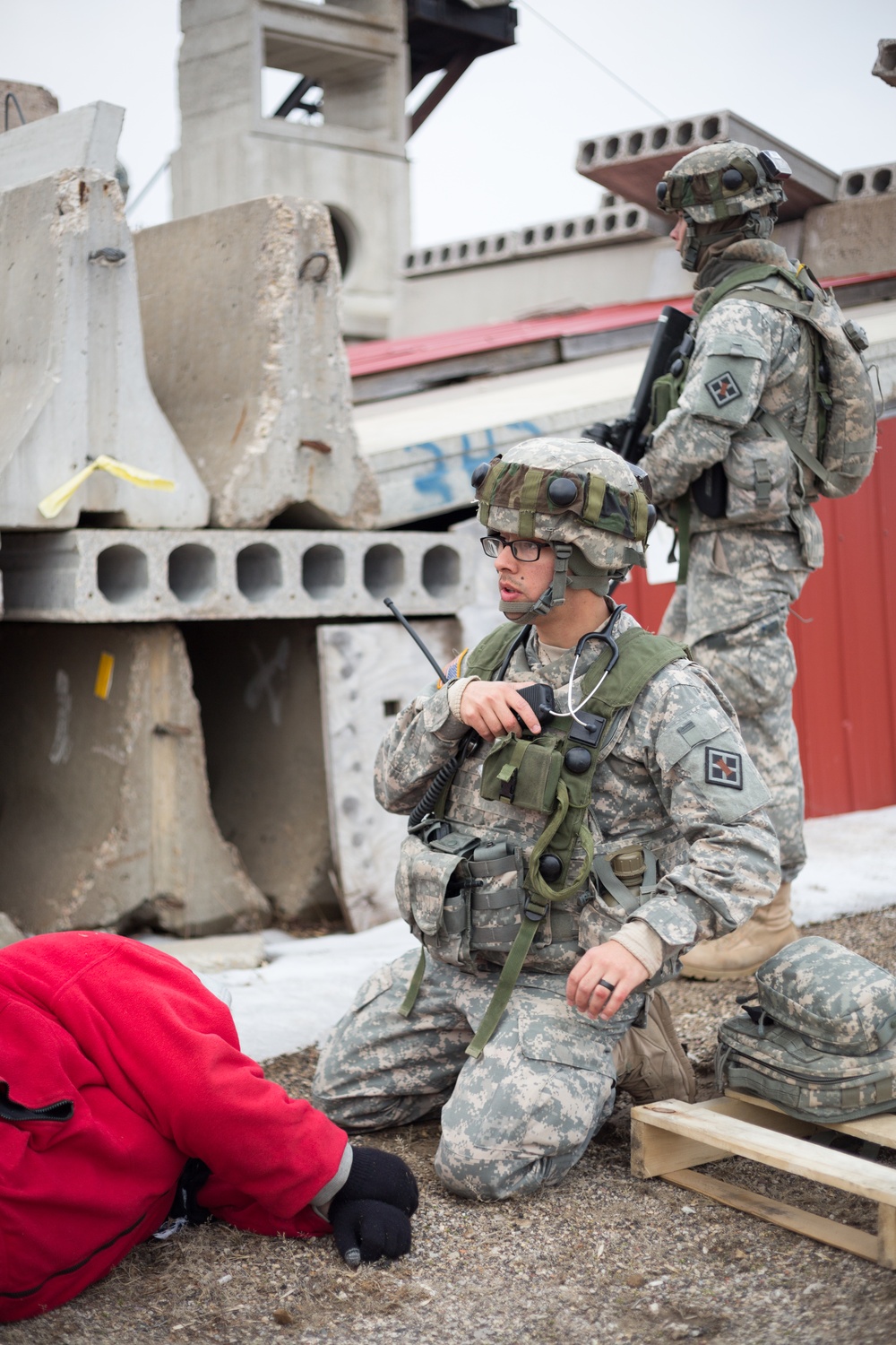344th Engineer Company mass casualty exercise