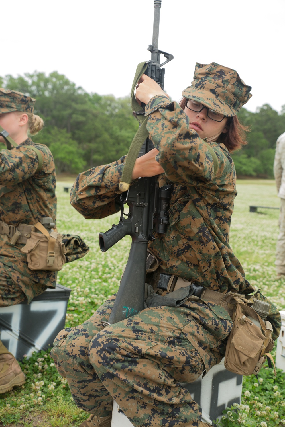 Marine recruits develop vital marksmanship skills on Parris Island
