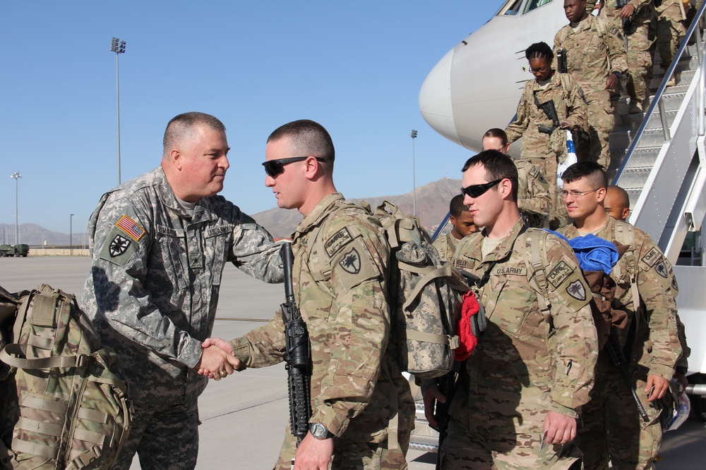 1223rd Engineer Company return safely from OEF