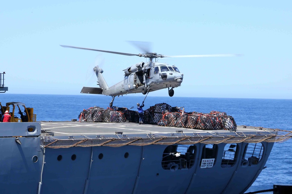 USS Makin Island conducts re-supply