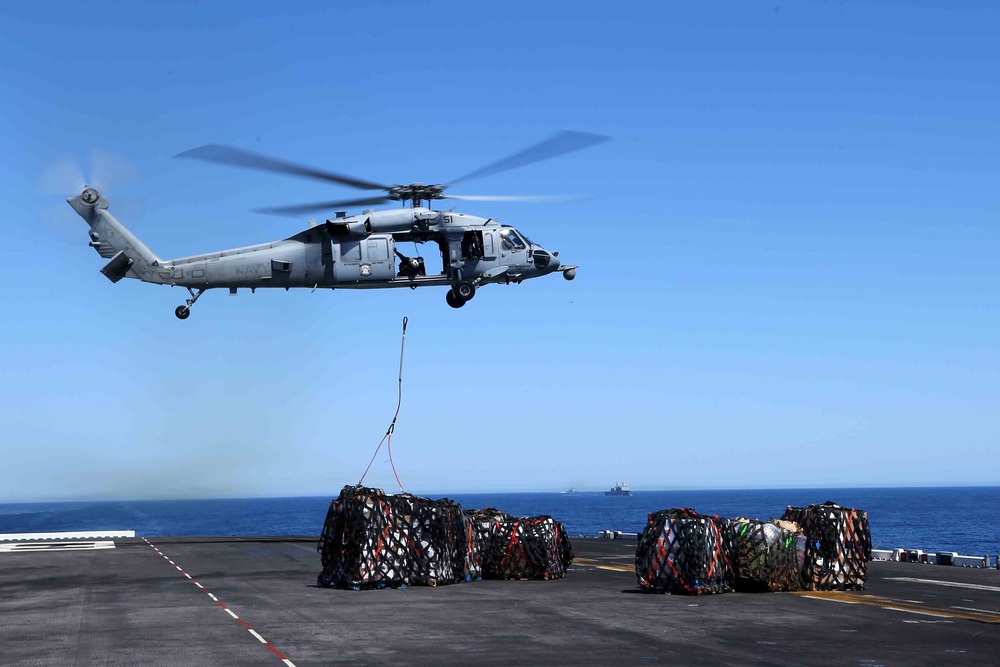 USS Makin Island conducts re-supply