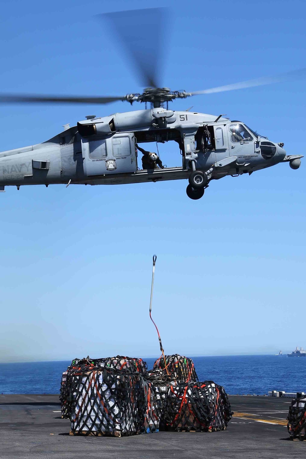 USS Makin Island conducts re-supply