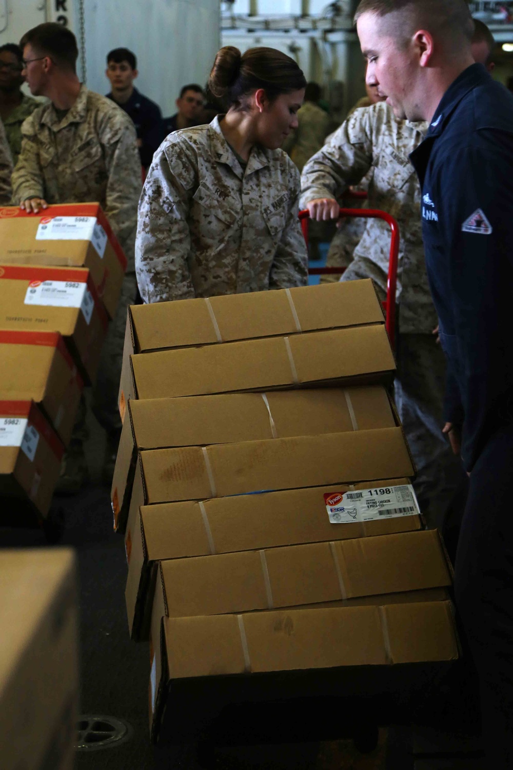 USS Makin Island conducts re-supply