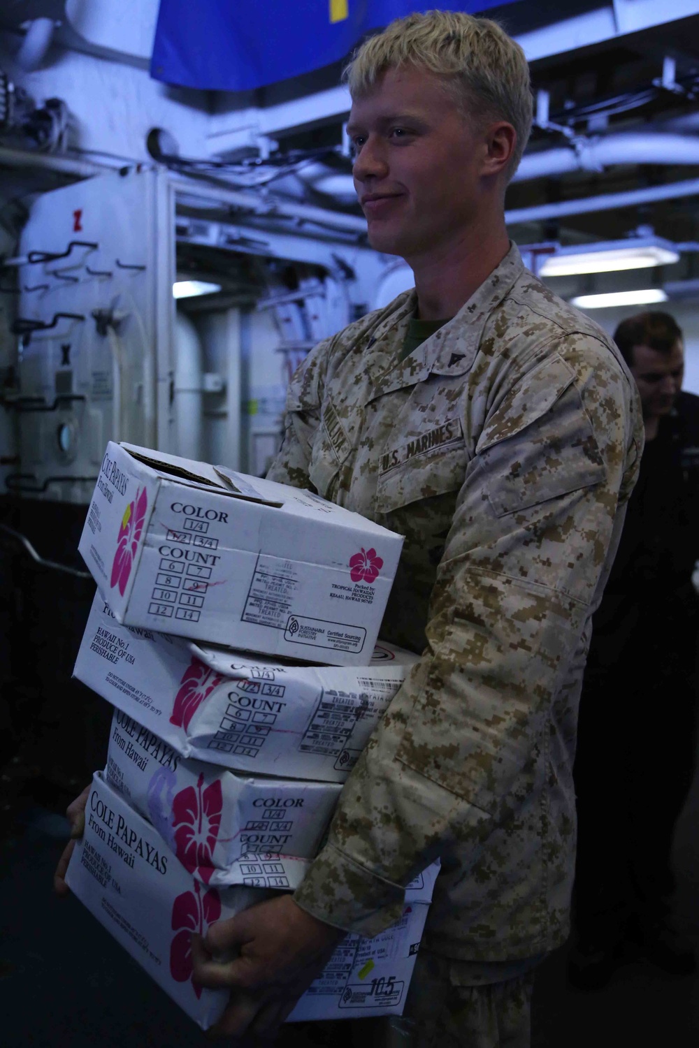 USS Makin Island conducts re-supply