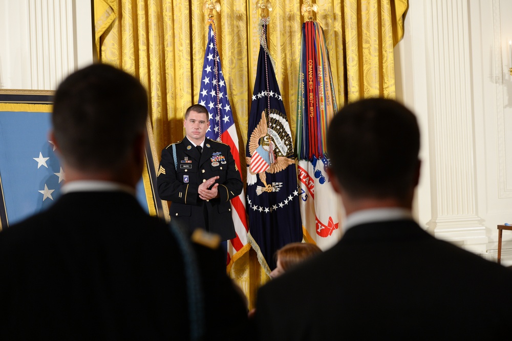 Medal of Honor Ceremony for former US Army Sgt. Kyle White