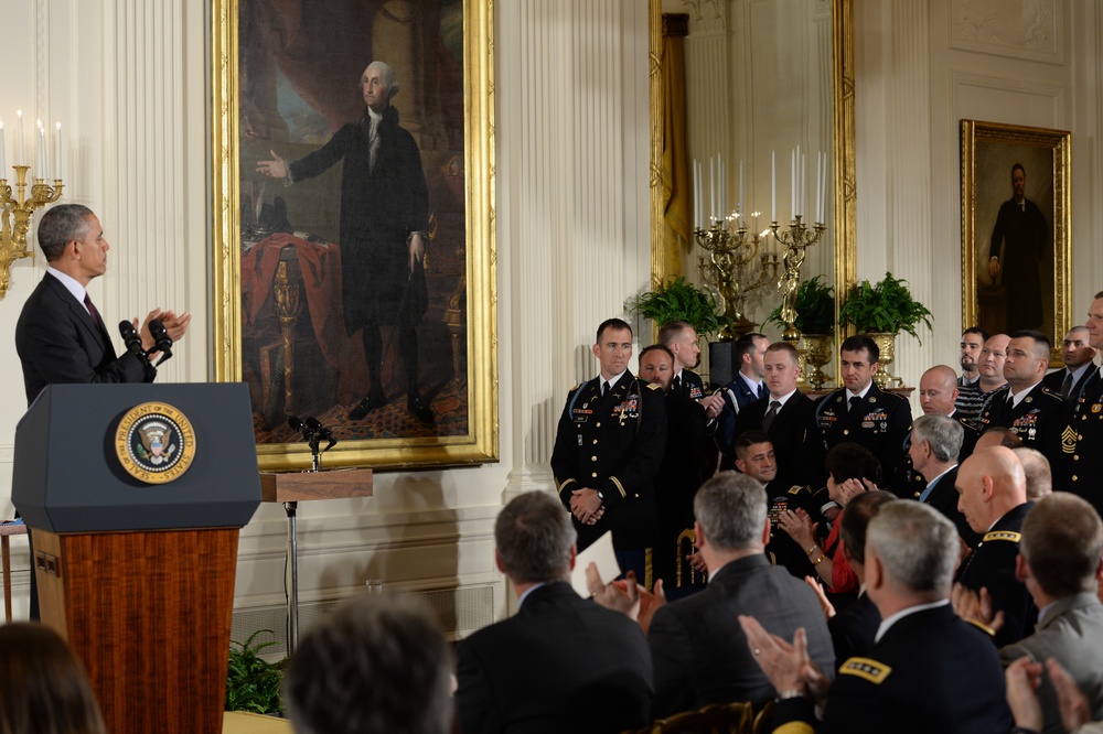 Medal of Honor Ceremony for former US Army Sgt. Kyle White